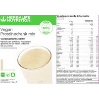 Vegan - Proteïnedrank mix Vanille 560 gr